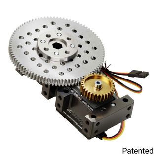 Shark-3 Servo Gearbox (24 RPM, 1416 oz-in Torque, Continuous Rotation)