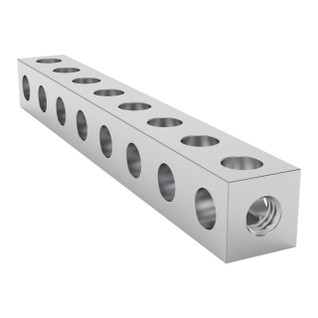1106-0008-0064 - 1106 Series Square Beam (8 Hole, 64mm Length) 1106-0008-0064 - 1106 Series Square Beam (8 Hole, 64mm Length)