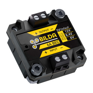 6A BEC / Voltage Regulator (6-24V Input, 5V, 6V, 8.4V, 12V Output, Screw Terminals) [V1]