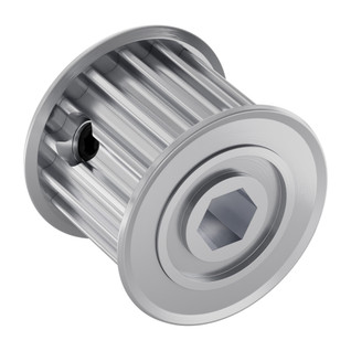 Dual Belt, 5mm HTD Pitch, Set-Screw Pinion Timing Belt Pulley (8mm REX Bore, 16 Tooth) Dual Belt, 5mm HTD Pitch, Set-Screw Pinion Timing Belt Pulley (8mm REX Bore, 16 Tooth)