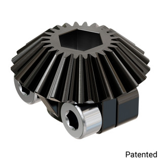 Clamping Steel Miter Gear (8mm REX® Bore, 24 Tooth, MOD 1)