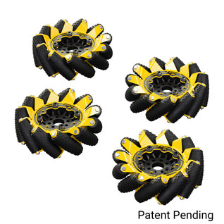 GripForce™ Mecanum Wheel Set (Ø104mm, 40A Durometer Rollers) GripForce™ Mecanum Wheel Set (Ø104mm, 40A Durometer Rollers)