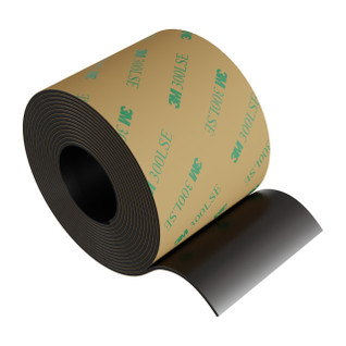 Adhesive-Backed Silicone Rubber Sheet (30A Durometer, 1mm Thickness, 48mm Width, 2000mm Length)
