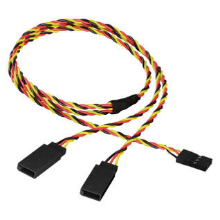 3805-1718-0450 - 3-Pos TJC8 Servo Y-Harness (Single MH-FC to Dual FH-MC, 450mm Length) 3805-1718-0450 - 3-Pos TJC8 Servo Y-Harness (Single MH-FC to Dual FH-MC, 450mm Length)