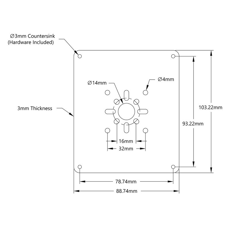 Motor Controller Mount for Basic Micro RoboClaw 2x60A goBILDA®