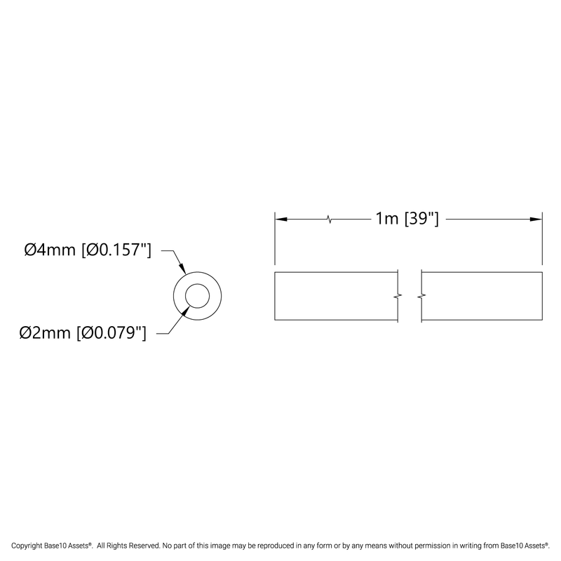 Sourcing Map Silikonschlauch 2mm ID 4mm OD 2,5m - Hochtemperatur Bis 200°C