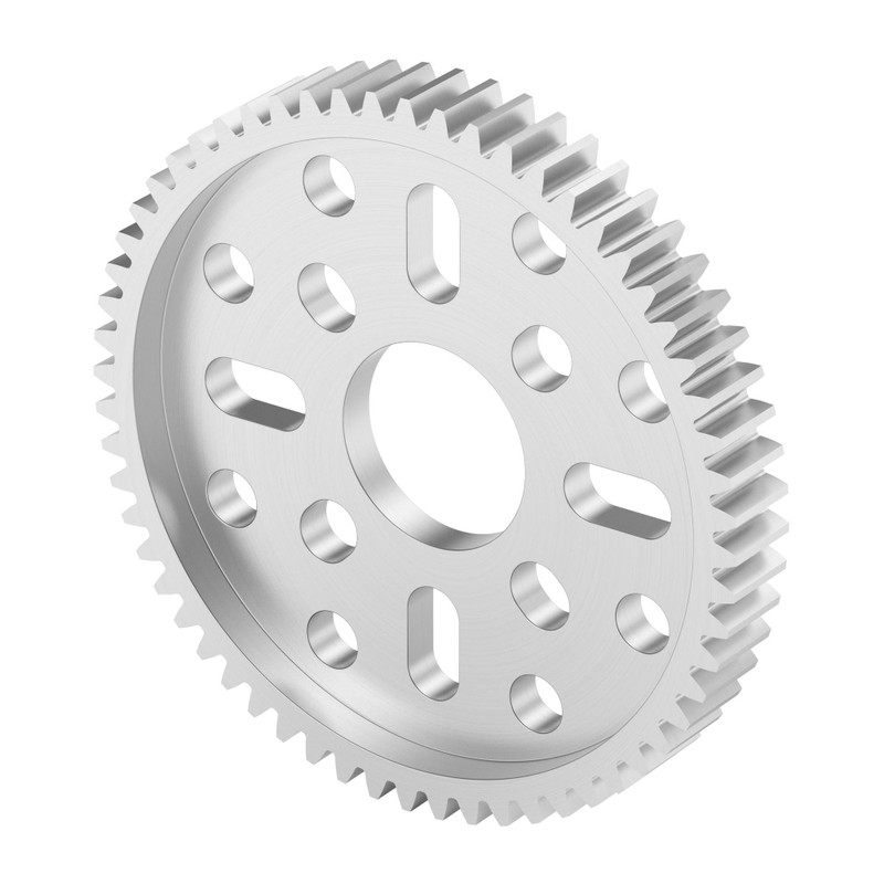2302 Series Aluminum, MOD 0.8, Hub Mount Gear (14mm Bore, 60