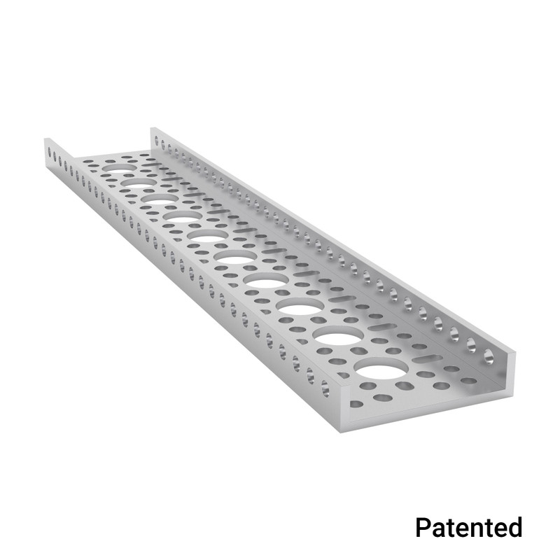 1121 Series Low-Side U-Channel (10 Hole, 264mm Length) - goBILDA®