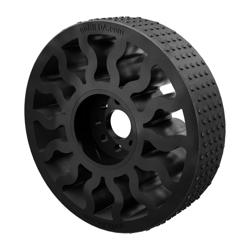 GripForce Gecko™ Wheel (14mm Bore, 96mm Diameter) - goBILDA®