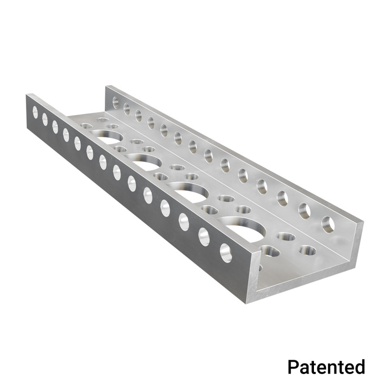 1143 Series Mini Low-Side U-Channel (4 Hole, 120mm Length) - goBILDA®