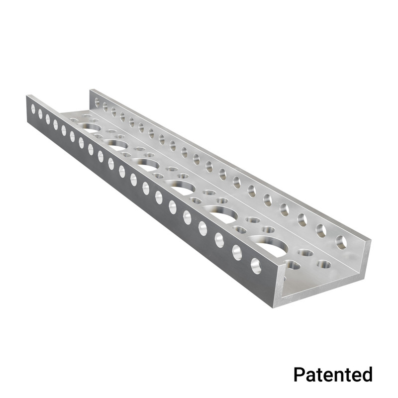 1143 Series Mini Low-Side U-Channel (6 Hole, 168mm Length) - goBILDA®