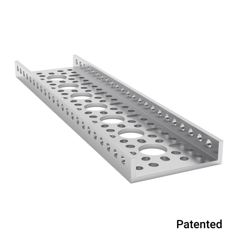1121 Series Low-Side U-Channel (7 Hole, 192mm Length) - goBILDA®