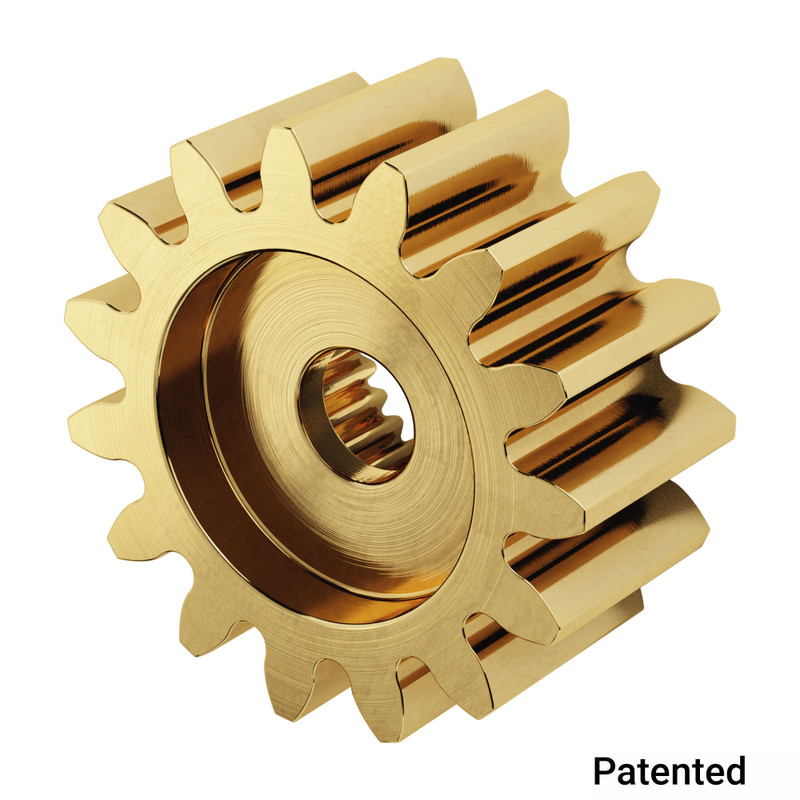 2305 Series Brass, MOD 0.8, Servo Gear (25 Tooth Spline, 15 Tooth