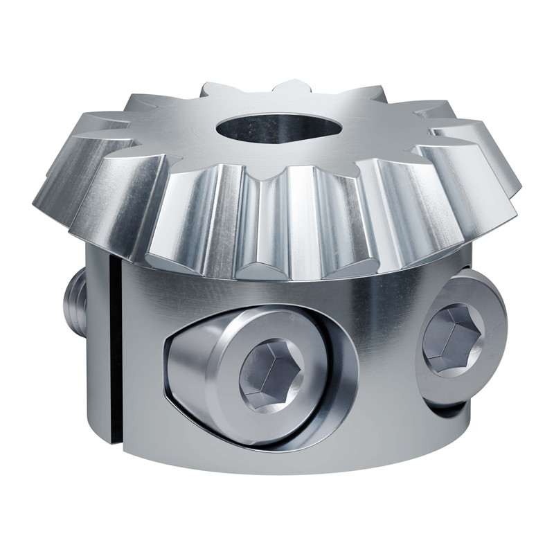 2307 Series Steel, MOD 1.5, Hub Mount Bevel Gear (14mm Bore, 28 Tooth)