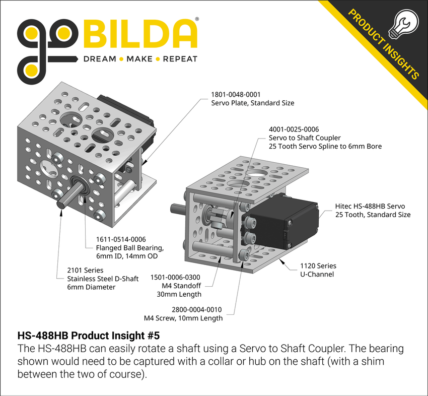 Hitec HS488HB Servo goBILDA®