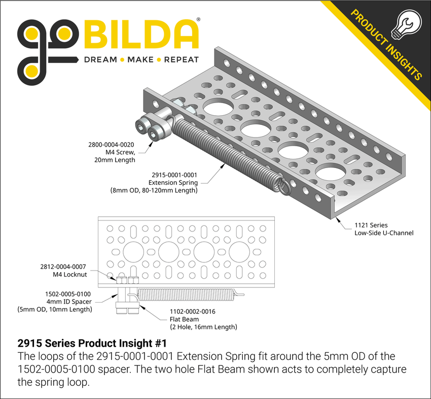 Extension Spring (8mm OD, 6.8kg Max Load, 80-120mm Length)