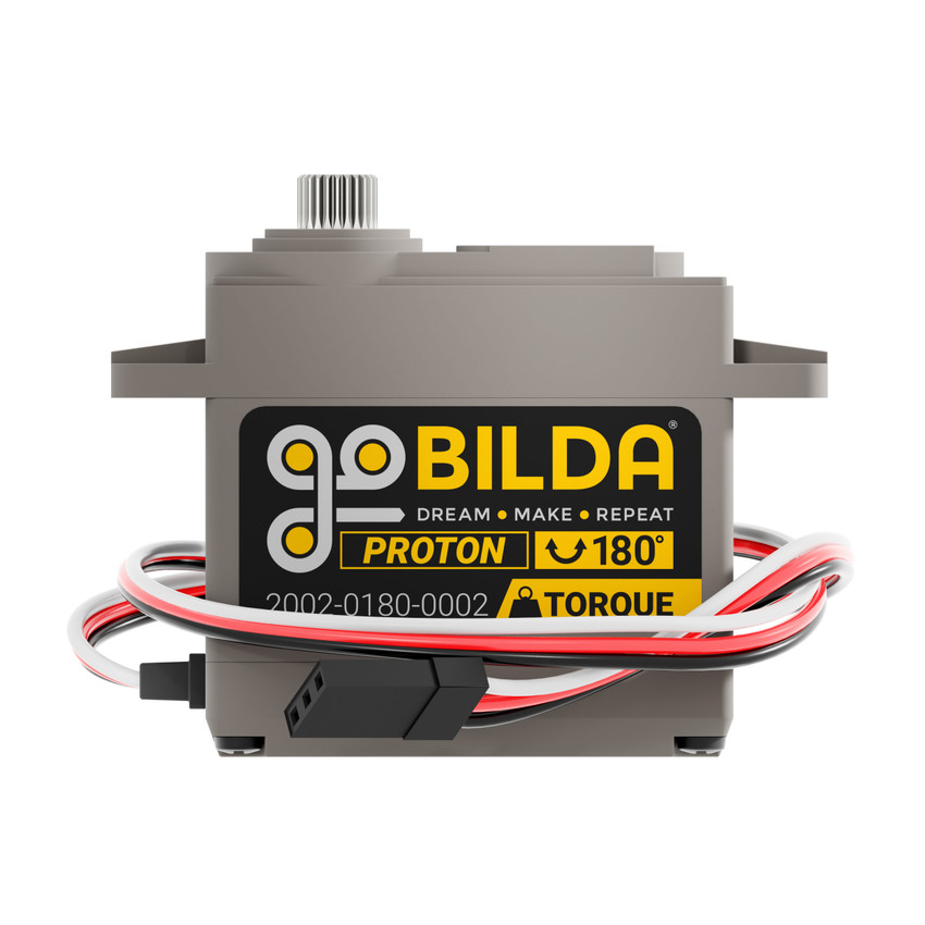 Proton Servo (Steel Gears, 180° Rotation, Torque Ratio) - goBILDA®