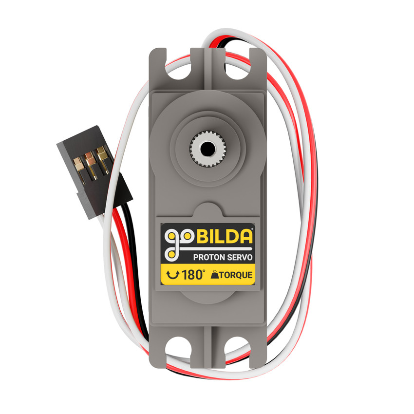 Proton Servo (Steel Gears, 180° Rotation, Torque Ratio) - goBILDA®