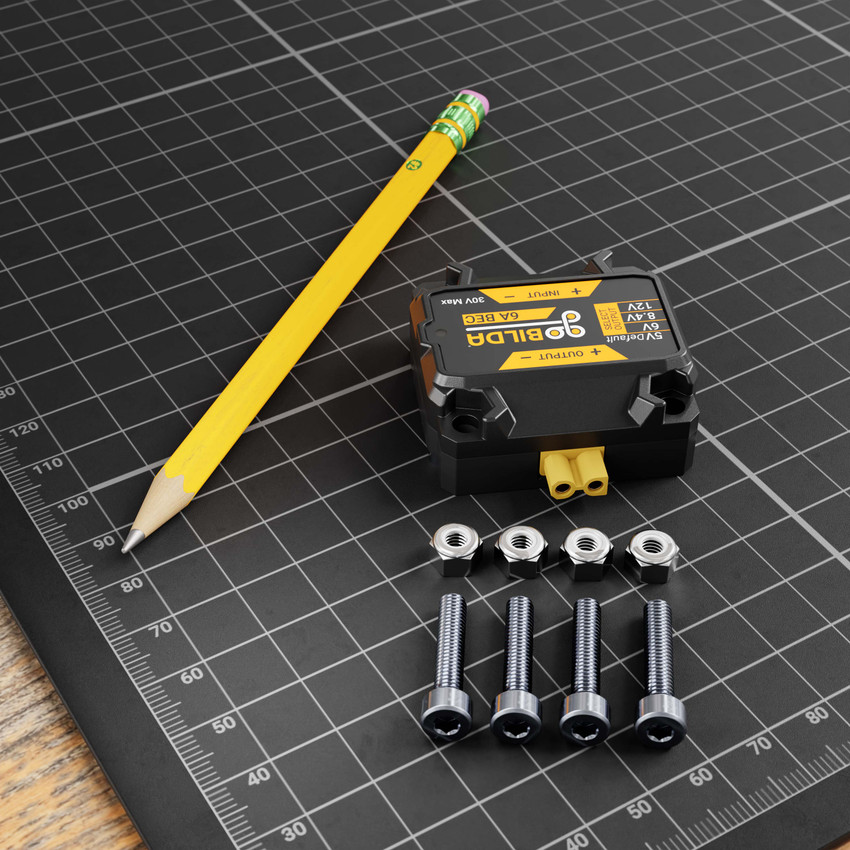 6A BEC / Voltage Regulator (6-24V Input, 5V, 6V, 8.4V, 12V Output, XT30 Connectors)