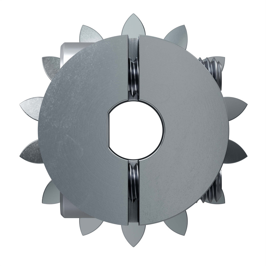 2306 Series Steel, MOD 1.5, Clamping Pinion Bevel Gear (6mm D-Bore, 14 Tooth)