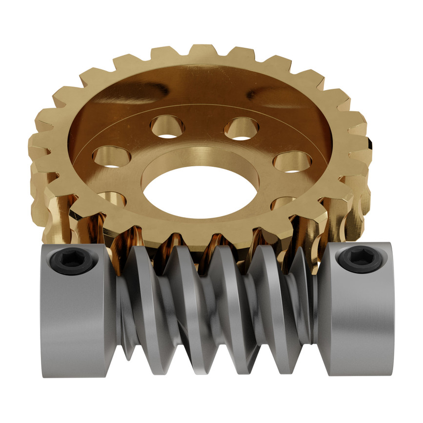 Worm Gear Set (24:1 Ratio, 6mm D-Bore Worm)