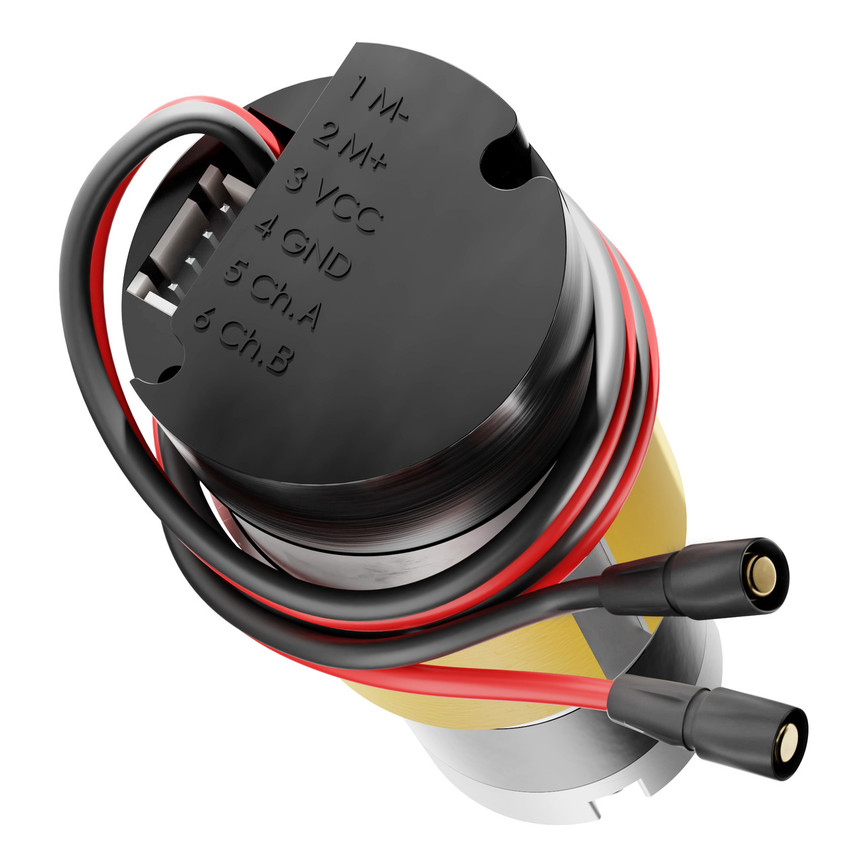 5202 Series Yellow Jacket Planetary Gear Motor (99.5:1 Ratio, 60 RPM, 3.3 - 5V Encoder)