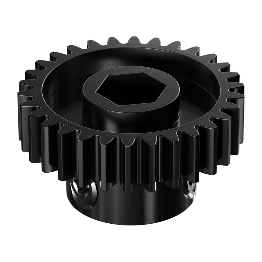 2303 Series Steel, MOD 0.8 Pinion Gear (8mm REX™ Bore, 30 Tooth)