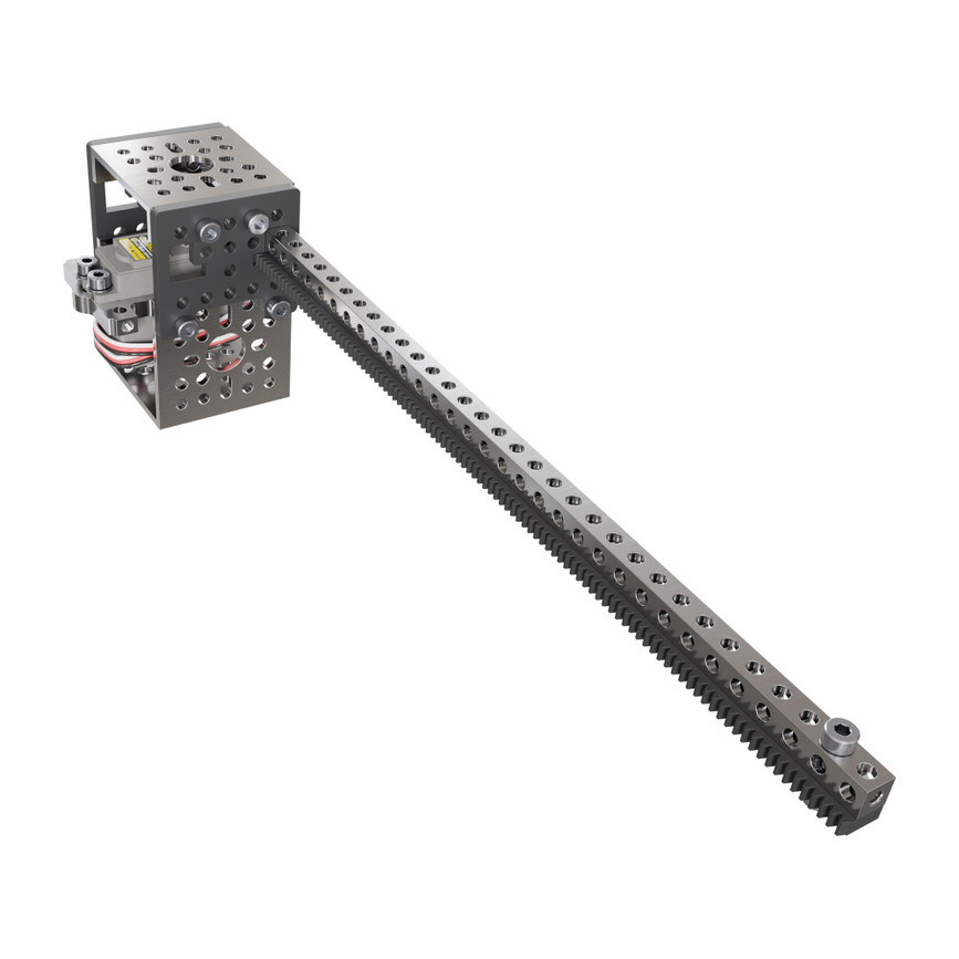 Servo-Driven Gear Rack Kit (27kg Thrust, 60 mm/sec, Single Gear Rack)