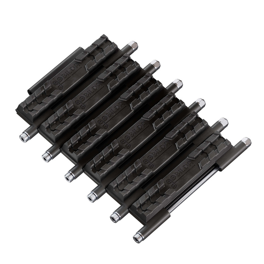 Badlands Tank Track (24mm Pitch, 112mm Width, Rubber Tread) - 6 Pack