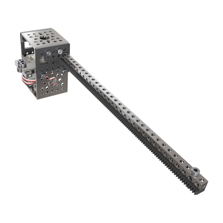 Servo-Driven Gear Rack Kit (11kg Thrust, 145 mm/sec, Single Gear Rack)