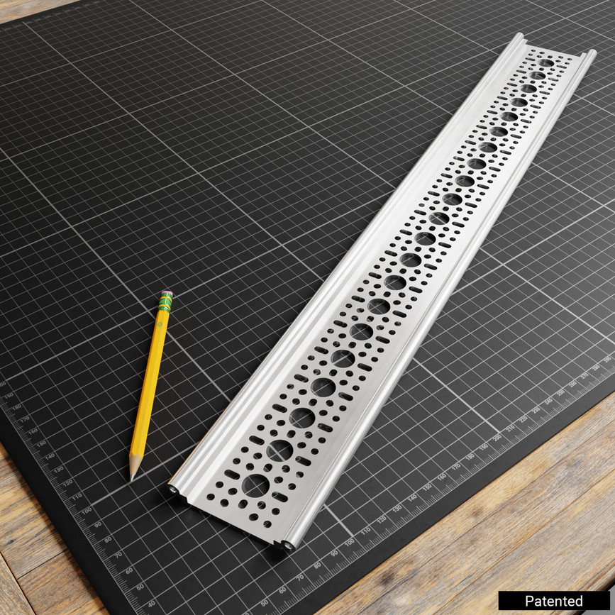 1122 Series Rail-Channel (21 Hole, 528mm Length)