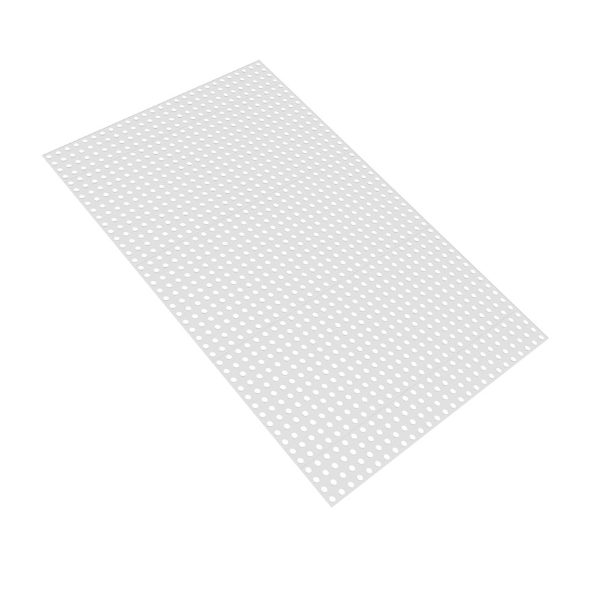 Clear Polycarbonate Grid Plate (1.5mm Thickness, 27 x 44 Hole, 216 x 352mm)
