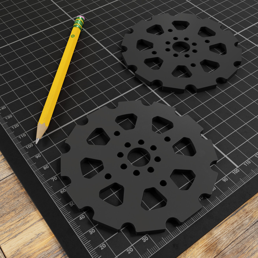 24mm Pitch, Acetal Track Sprocket (12 Tooth) - 2 Pack