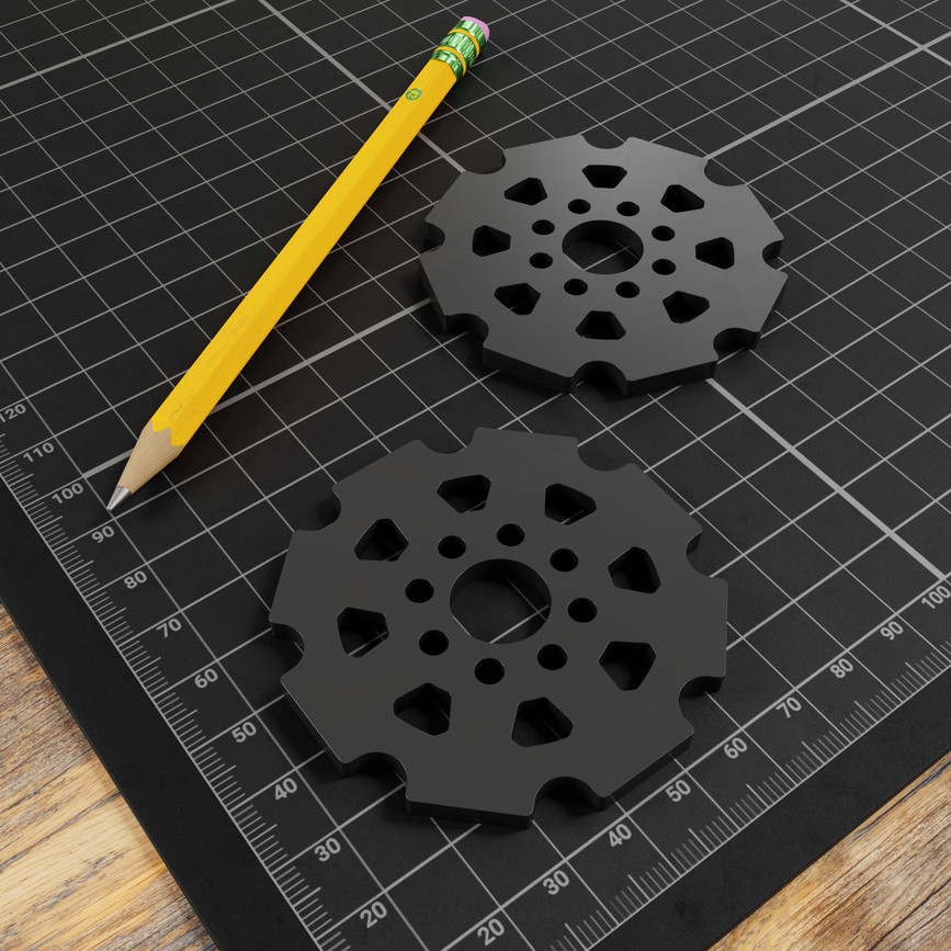 24mm Pitch, Acetal Track Sprocket (8 Tooth) - 2 Pack