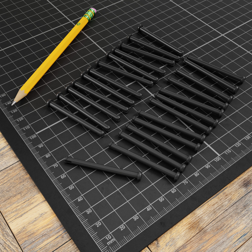 Plastic Track Connecting-Pin (4mm Diameter, 48mm Length) - 25 Pack