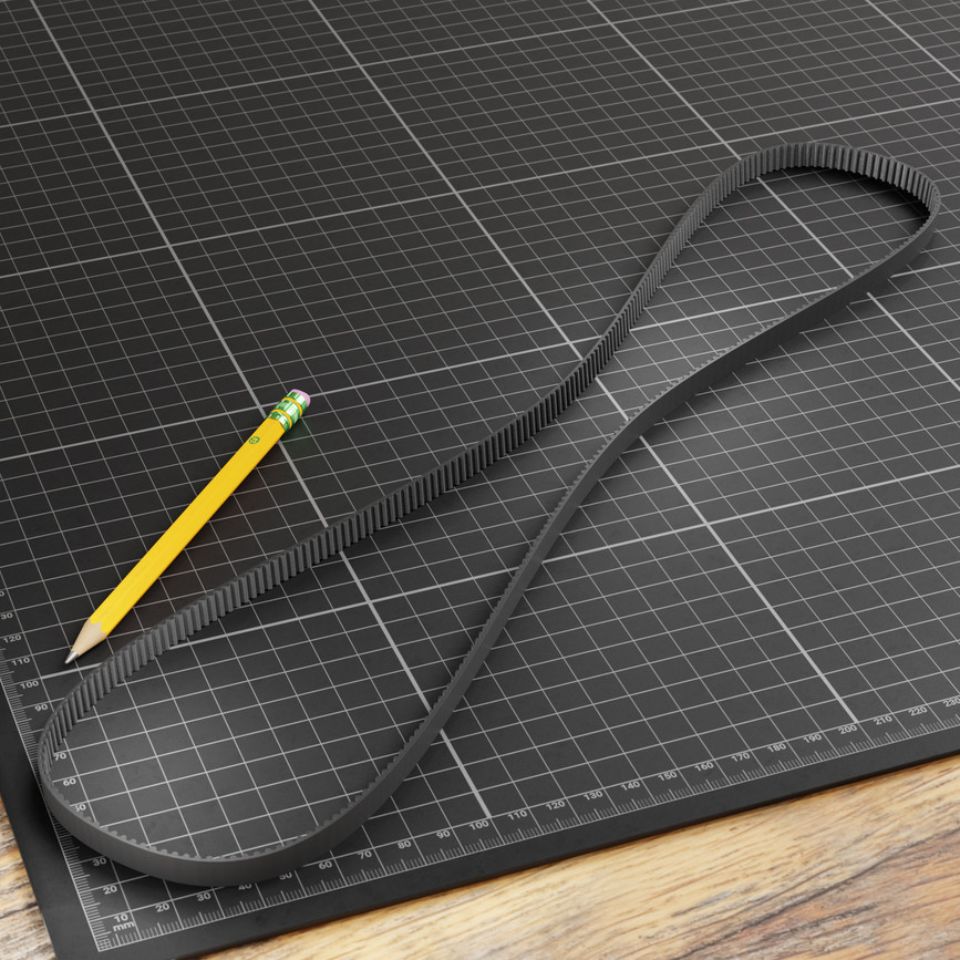 2mm Pitch GT2 Timing Belt (6mm Width, 648mm Pitch Length, 324 Tooth)