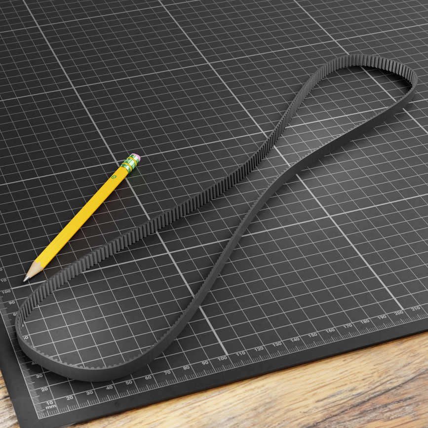 2mm Pitch GT2 Timing Belt (6mm Width, 600mm Pitch Length, 300 Tooth)