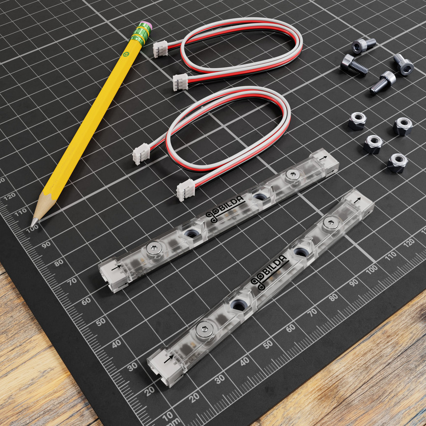 Prism RGB LED Strip (104mm Length, 6 LEDs) - 2 Pack