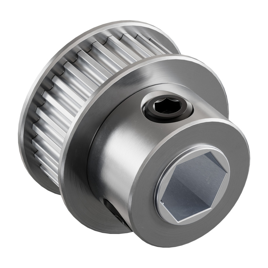 2mm Pitch GT2 Pinion Timing Pulley (8mm REX® Bore, 30 Tooth)