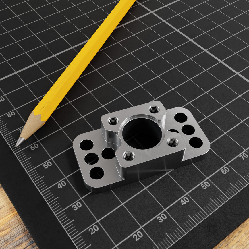 Thru-Hole AndyMark Robits to Threaded goBILDA® Pattern Adaptor