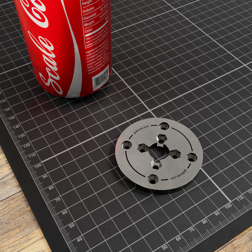 Steel Flywheel (60mm Diameter, 115g, 551 g·cm²)