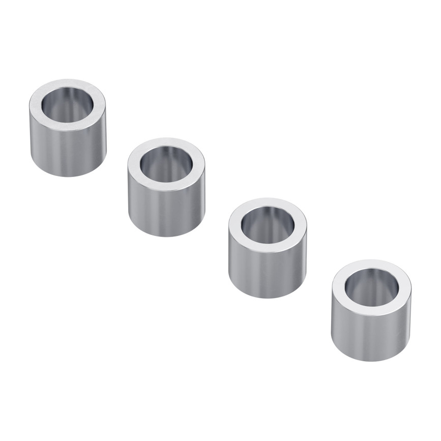 8mm ID Steel Spacer (12mm OD, 10mm Length) - 4 Pack