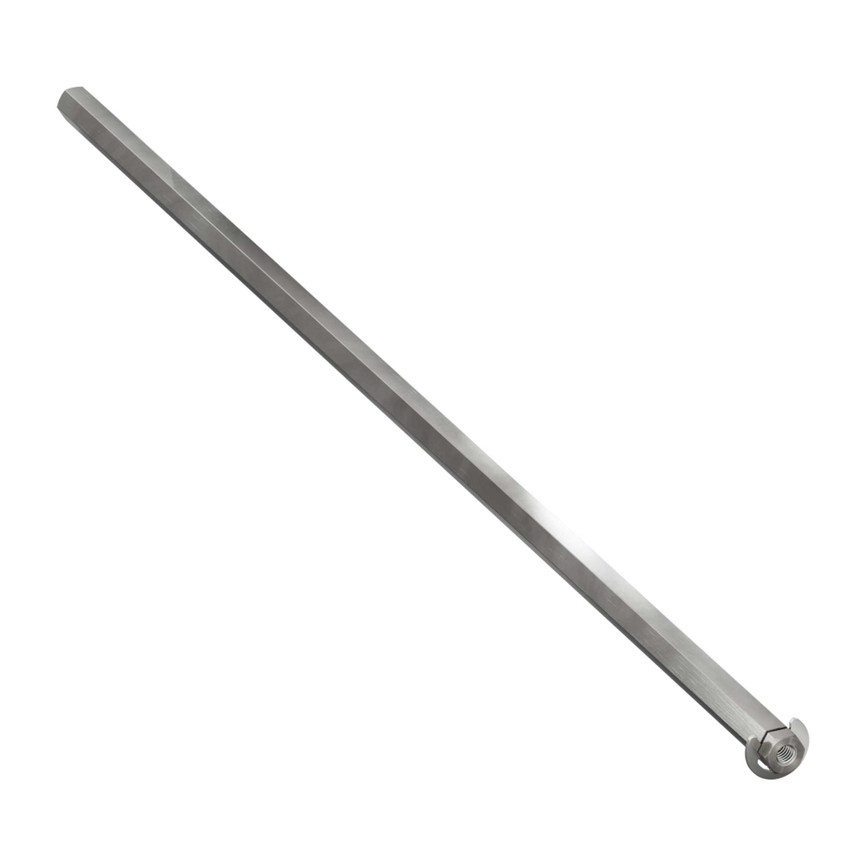 8mm REX® Shaft with E-Clip (Stainless Steel, 336mm Length)