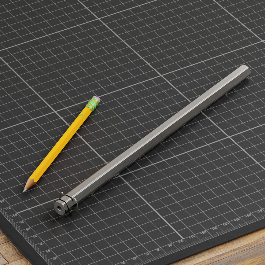12mm REX® Shaft with E-Clip (Stainless Steel, 240mm Length)