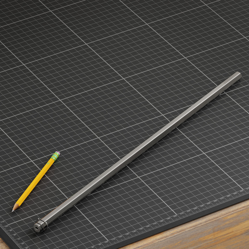 12mm REX® Shaft with E-Clip (Stainless Steel, 432mm Length)