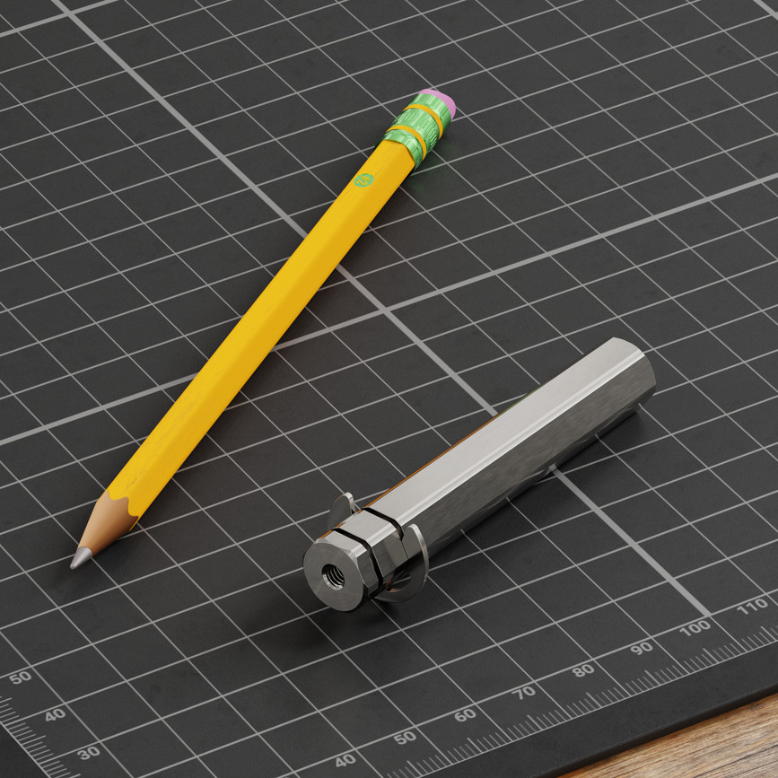 12mm REX® Shaft with E-Clip (Stainless Steel, 72mm Length)