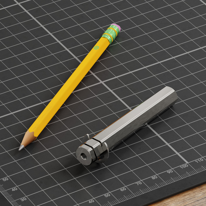 12mm REX® Shaft with E-Clip (Stainless Steel, 80mm Length)