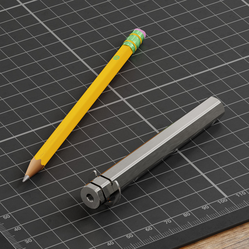 12mm REX® Shaft with E-Clip (Stainless Steel, 96mm Length)