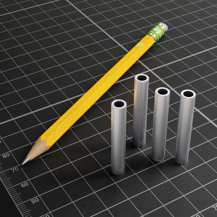 1502 Series 4mm ID Spacer (6mm OD, 36mm Length) - 4 Pack