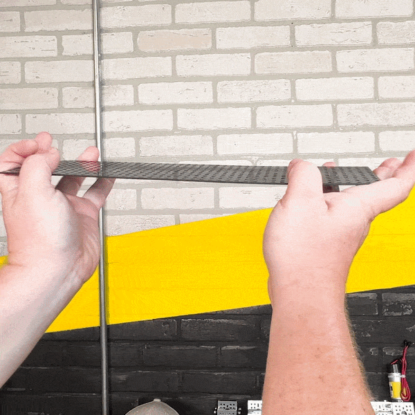 Transparent Black Polycarbonate Grid Plate (1.5mm Thickness, 11 x 44 Hole, 88 x 352mm)